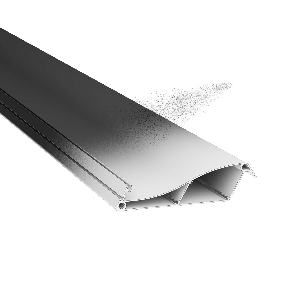 Extruded aluminum louver profile